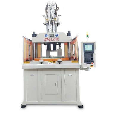 Máy làm tay cầm hai màu Máy đúc phun hai màu dọc