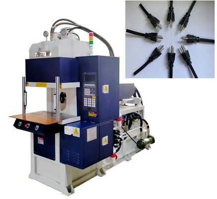Máy đúc phun dọc 55 tấn hiệu quả cao cho dây điện màu xanh