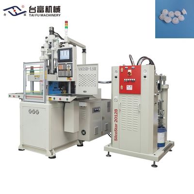 Máy đúc phun LSR thẳng đứng hai slide cho nút cao su loại T
