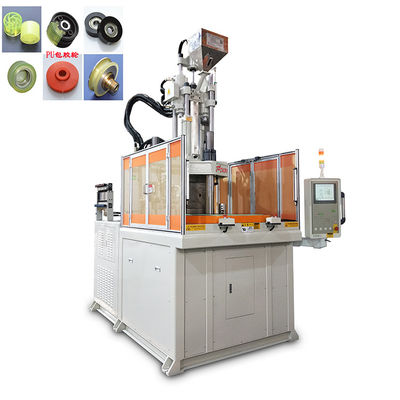 Máy tạo khuôn phun thẳng đứng quay 120 tấn chính xác cao cho bánh xe bọc cao su