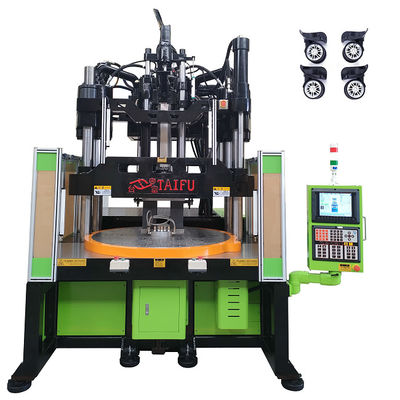 Máy đúc phun thẳng đứng bảng 120 tấn làm việc thấp để sản xuất bánh xe hành lý