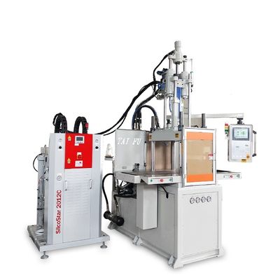 Máy đúc phun thẳng đứng LSR Double Slide tạo khuôn hình giọt đá silicone