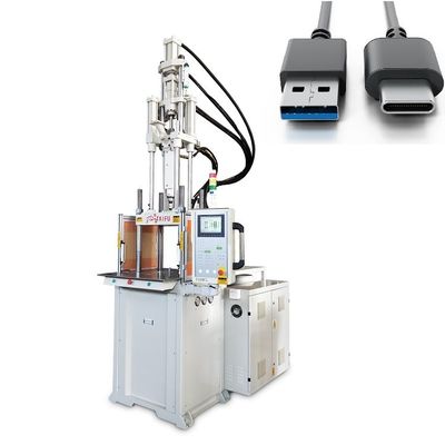 Máy đúc phun dọc 55 tấn cho cáp dữ liệu với tốc độ cao