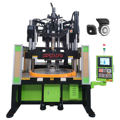 Bàn làm việc thấp Bàn quay Máy ép phun dọc để làm bánh xe hành lý