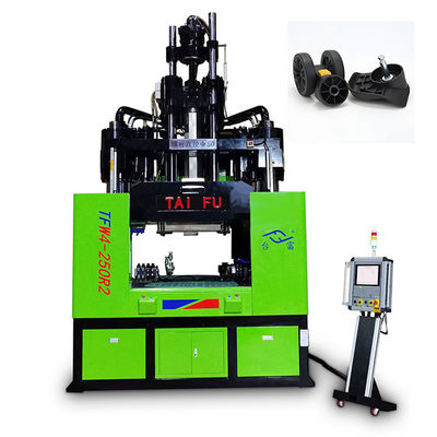 Máy ép phun dọc bàn làm việc thấp 250 tấn để làm bánh xe hành lý