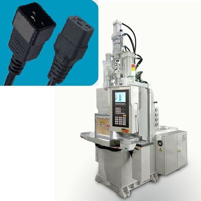 35T C-type Power Plug Making Machine Máy đúc phun thẳng đứng với slide hai