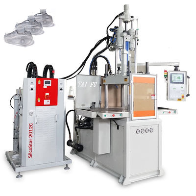 Máy làm mặt nạ silicon lỏng Máy ép phun dọc trượt đôi 85T