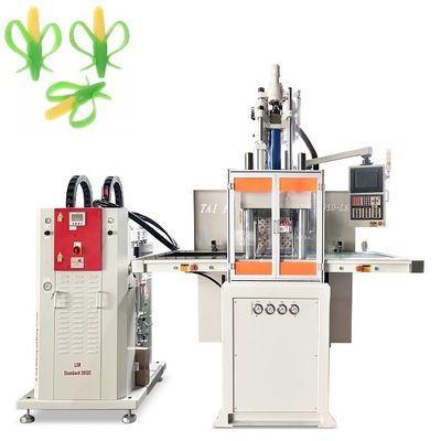 Máy đúc phun LSR trượt thẳng đứng hai lần để làm móng răng cho trẻ em