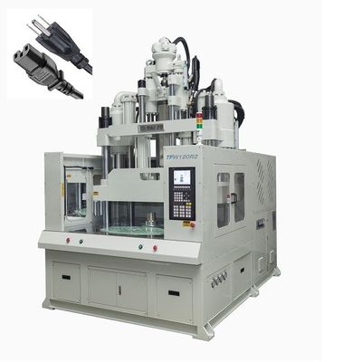 120 tấn thấp bàn làm việc bàn quay máy đúc phun dọc để sản xuất dây điện AC