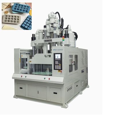 Máy đúc phun thẳng đứng 120 tấn bàn làm việc thấp máy quay bàn quay để sản xuất silicone băng tray